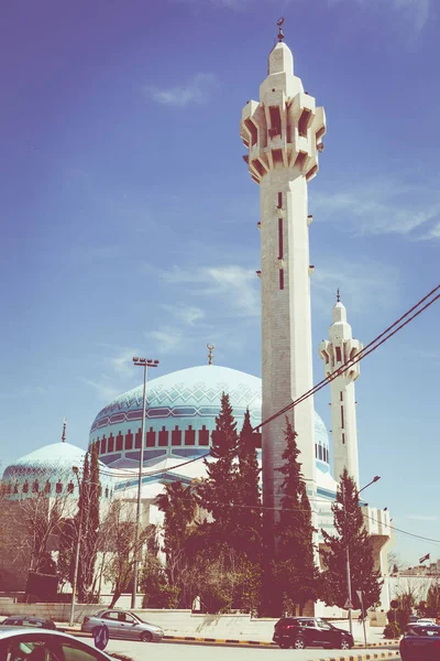 Mesquita Rei Abdullah I em Amã, Jordânia — Fotografia de Stock