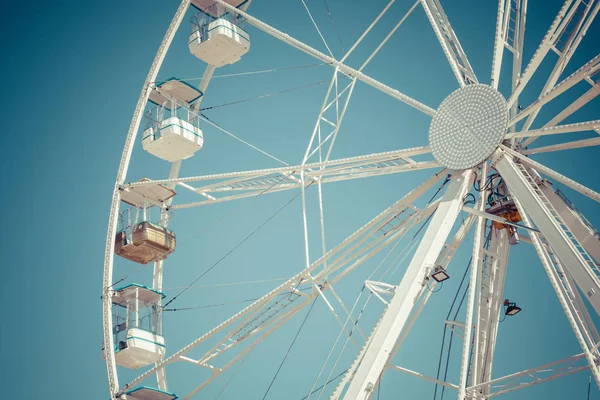 Ferris Wheel Municipal Park Blue Clear Sky Background — Stock Photo, Image