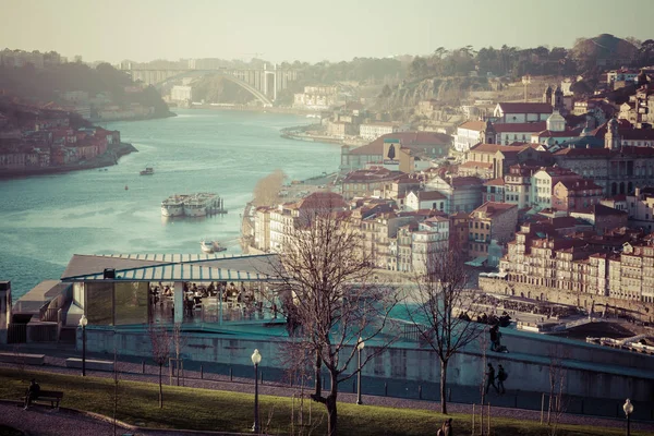 Porto Portugalia Starego Miasta Nad Rzeką Douro — Zdjęcie stockowe