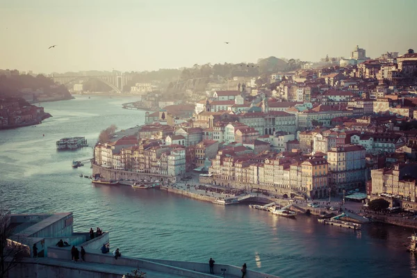 Porto Portugalia Starego Miasta Nad Rzeką Douro — Zdjęcie stockowe