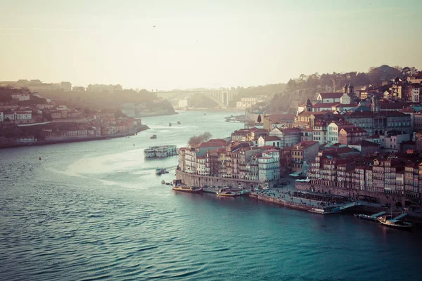 Porto Portugalia Starego Miasta Nad Rzeką Douro — Zdjęcie stockowe