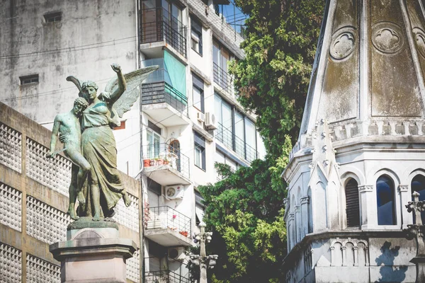 Памятники Кладбище Реколета Общественное Кладбище Буэнос Айресе Аргентина — стоковое фото