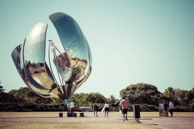 Buenos Aires, Arjantin - 30 Ocak 2018: Floralis Generica s