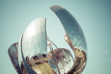 Buenos Aires, Arjantin - 30 Ocak 2018: Floralis Generica s