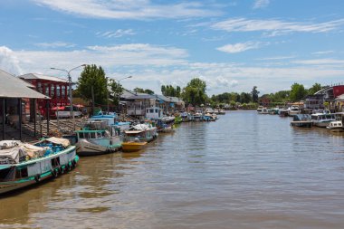 Tigre, Arjantin - 30 Ocak 2018: Puerto de Frut görünümünü