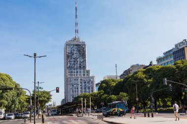 Buenos Aires, Arjantin - 30 Ocak 2018: Temmuz 9 Avenue 
