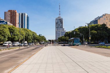 Buenos Aires, Arjantin - 30 Ocak 2018: Temmuz 9 Avenue 