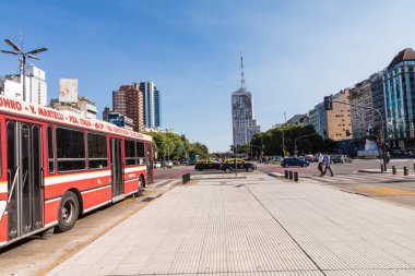 Buenos Aires, Arjantin - 30 Ocak 2018: Temmuz 9 Avenue 