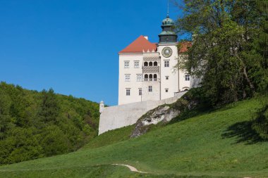 Pieskowa Skala, Polonya - 01 Mayıs 2018: Castle Pieskowa Skala yakınındaki Krakow, Polonya.