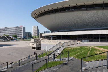 Katowice, Polonya - 05 Mayıs 2018: Spode denilen eğlence salonu