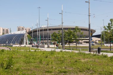 Katowice, Polonya - 05 Mayıs 2018: Spode denilen eğlence salonu