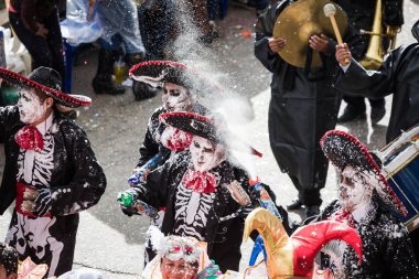 LA PAZ, BOLIVIA - FEBRUARY 11, 2018: Dancers at La Paz Carnival 