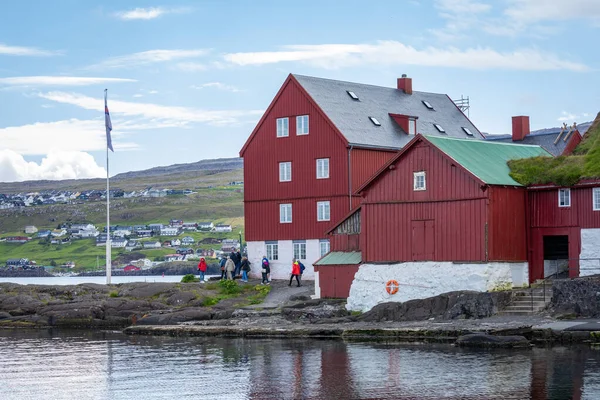 Torshawn, Faroe Adaları, Danimarka - 05 Temmuz 2019: Limandaki liman