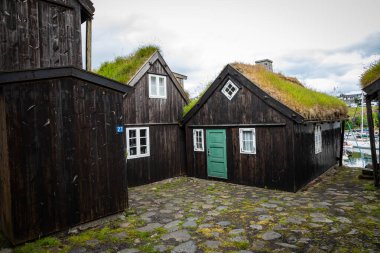 Torshavn, Faroe Adaları - 5 Temmuz 2019: Eski başkent