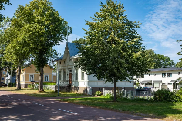 ILHAS DA ALAND, MARIEHAMN - FINLÂNDIA - AGOSTO 06, 2019: Cidade cente — Fotografia de Stock