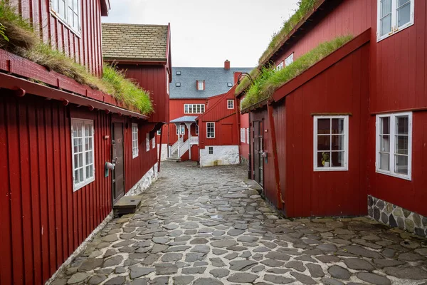 TORSHAVN, ISOLE FAROE - LUGLIO 05, 2019: Città vecchia di capitale cit — Foto Stock