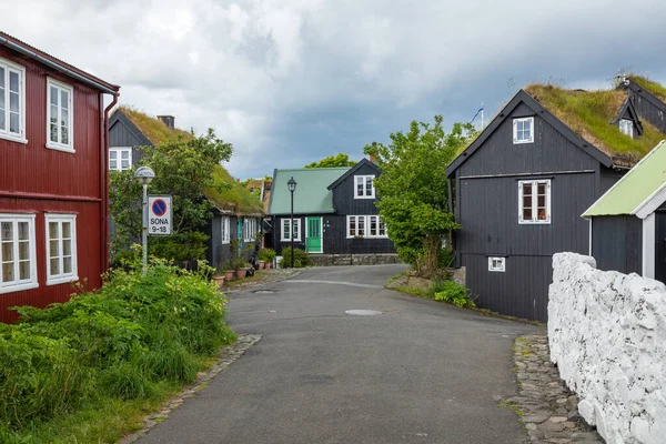 Torshavn, Wyspy Owcze - 05 lipca 2019: Stare miasto stołeczne — Zdjęcie stockowe