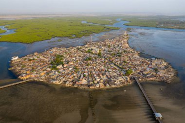 Joal Fadiouth 'un hava görüntüsü. Unesco site Fotoğrafı: İHA F