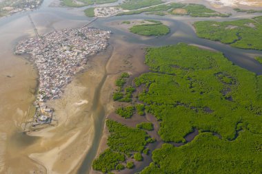Joal Fadiouth 'un hava görüntüsü. Unesco site Fotoğrafı: İHA F
