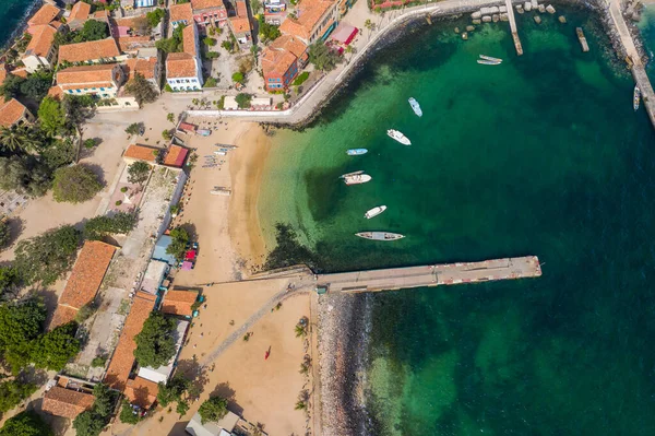 Vista aérea de Goree Island. Gorée. Dakar, Senegal. África. Pho. — Fotografia de Stock