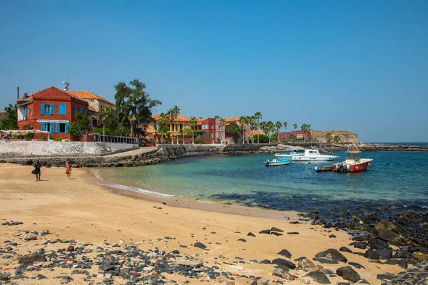 Goree Adası, Dakar, Senegal 'de geleneksel mimari. Batı A — Stok fotoğraf