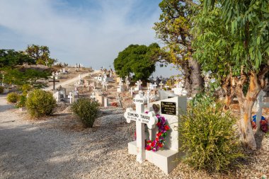 Joal-Fadiouth, Senegal - 15 Kasım 2019: Joal-Fadi Mezarlığı