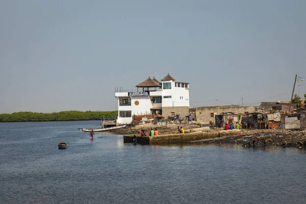 Joal-Fadiouth, Senegal - November15, 2019: View over historic Fa — стокове фото