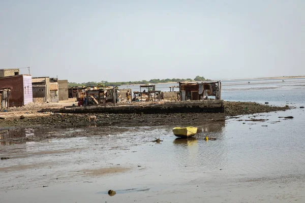 View over historic Fadiauth Island. Senegal. West Africa. — Stock Photo, Image