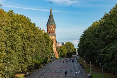 Kaliningrad, Rusya - 4 Eylül 2019: Kant 'ın Katedrali