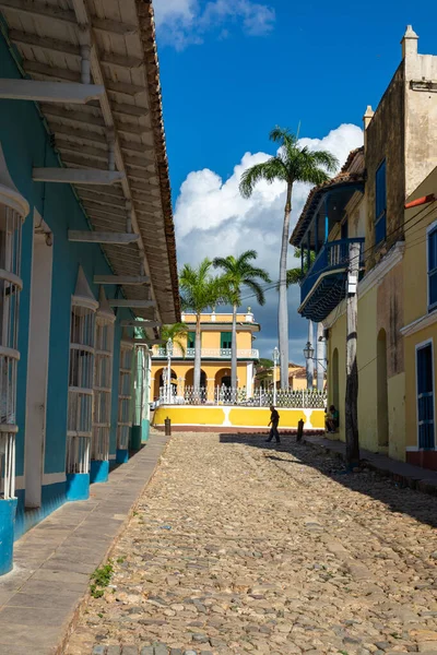 TRINIDAD, CUBA - 18 DICEMBRE 2019: Piazza principale a Trinidad, Cub — Foto Stock