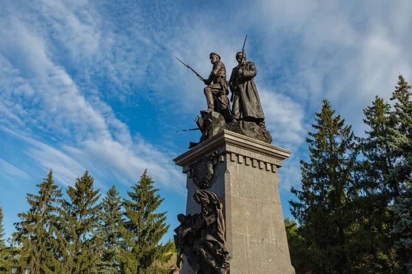 Kaliningrad, Russia -September 05, 2019: Μνημείο του στρατιώτη — Φωτογραφία Αρχείου