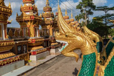 Pha That Luang temple in Laos. Southeast Asia. 