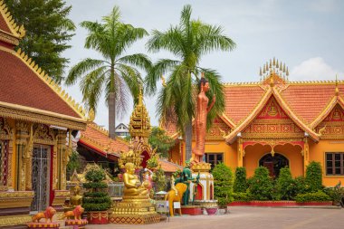 Wat si Muang Budist Manastırı Vientiane, Laos.