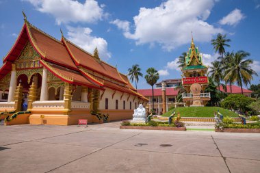 Wat Mixai Budist Tapınağı Manastırı Vientiane, Laos