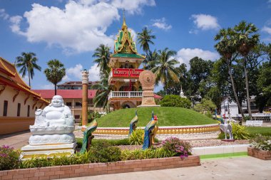 Wat Mixai Budist Tapınağı Manastırı Vientiane, Laos
