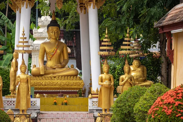 Ναός Wat Sisaket στην πόλη Vientiane Παλιά αρχιτεκτονική και Buddha — Φωτογραφία Αρχείου