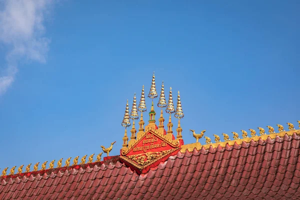 Wat That Temple, Vang Vieng. Laos. — Stock fotografie