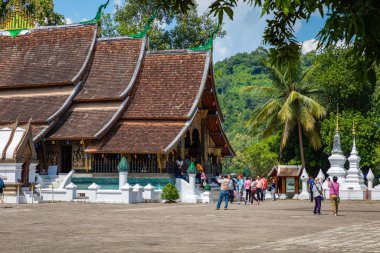 WAT xieng tanga Tapınağı, luang pra bang, laos