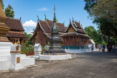 WAT xieng tanga Tapınağı, luang pra bang, laos