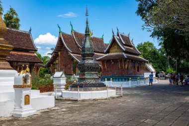 WAT xieng tanga Tapınağı, luang pra bang, laos