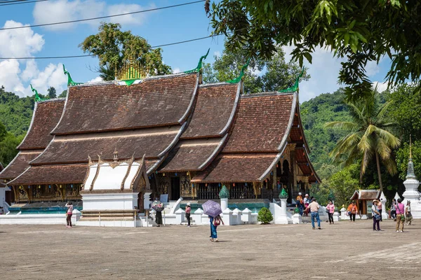 Wat xieng thong chrám, luang pra bang, laos — Stock fotografie