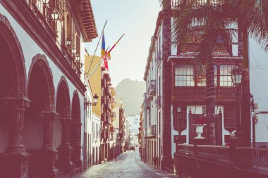 Santa Cruz, capital city of the island La Palma. Traditional arc