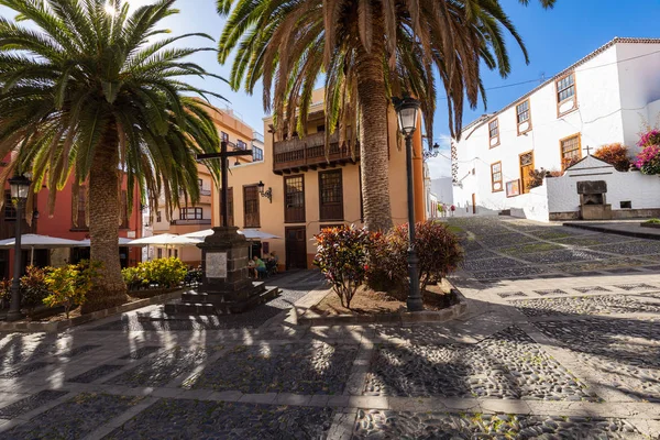 Santa Cruz, hoofdstad van het eiland La Palma. Traditionele boog — Stockfoto