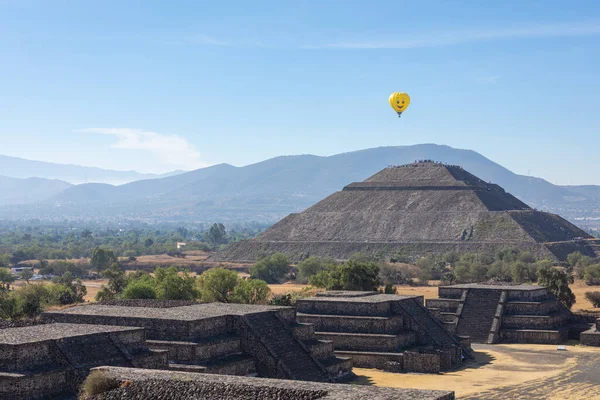 Piramisok Ősi Város Teotihuacan Mexikóban — Stock Fotó