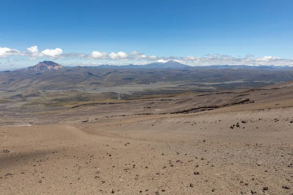 Widok Wulkanu Cotopaxi Podczas Trasy Trekkingowej Park Narodowy Cotopaxi Ekwador — Zdjęcie stockowe