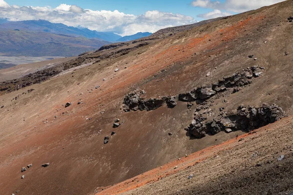 View Cotopaxi Volvcano Trekking Trail Cotopaxi National Park Ecuador South — Stock Photo, Image