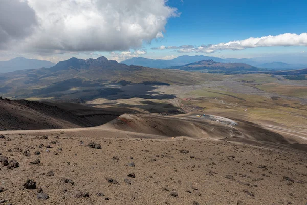 Widok Wulkanu Cotopaxi Podczas Trasy Trekkingowej Park Narodowy Cotopaxi Ekwador — Zdjęcie stockowe