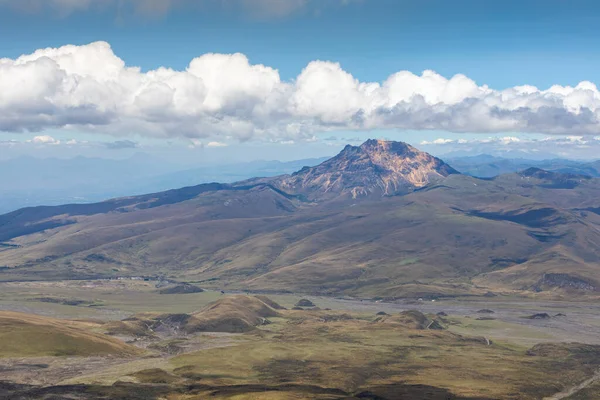Pohled Cotopaxi Sopky Během Trekking Stezky Národní Park Cotopaxi Ekvádor — Stock fotografie