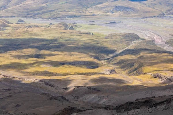 Pohled Cotopaxi Sopky Během Trekking Stezky Národní Park Cotopaxi Ekvádor — Stock fotografie