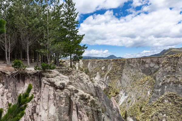 Panoramica Del Rio Toachi Canyon Vicino Quilotoa Cotopaxi Ecuador America — Foto Stock